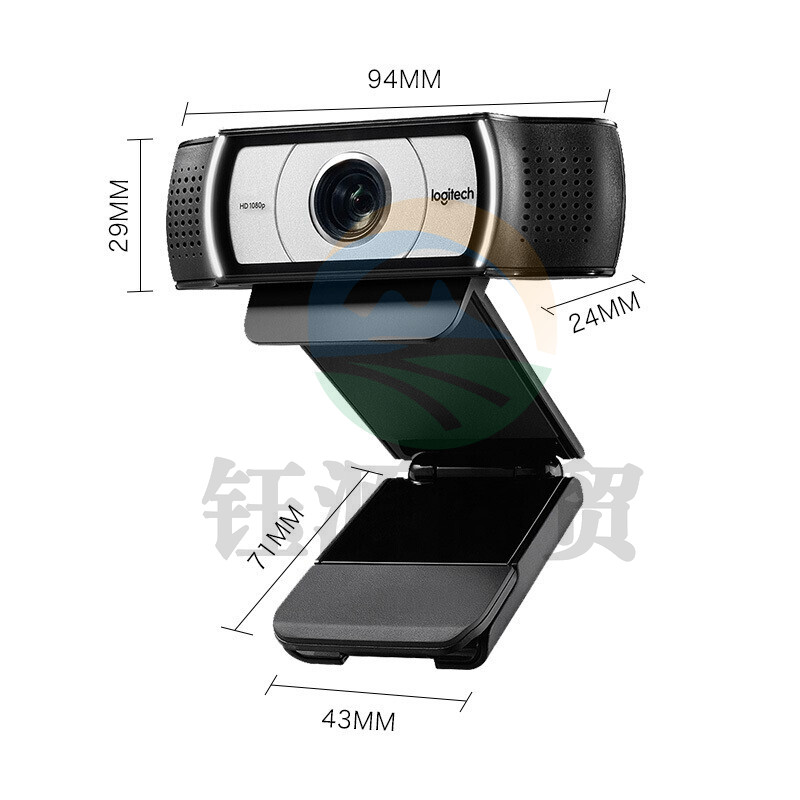 罗技(Logitech) C930c高清网络摄像头 电脑笔记本视频会议直播摄像头 带麦克风1080P 高清摄像头C930c
