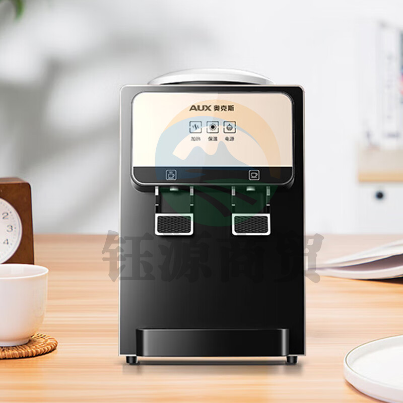 奥克斯（AUX）台式饮水机小型家用制冷制热一体机迷你学生宿舍桌面小功率饮水机 黑金色YT-5-N冰温热