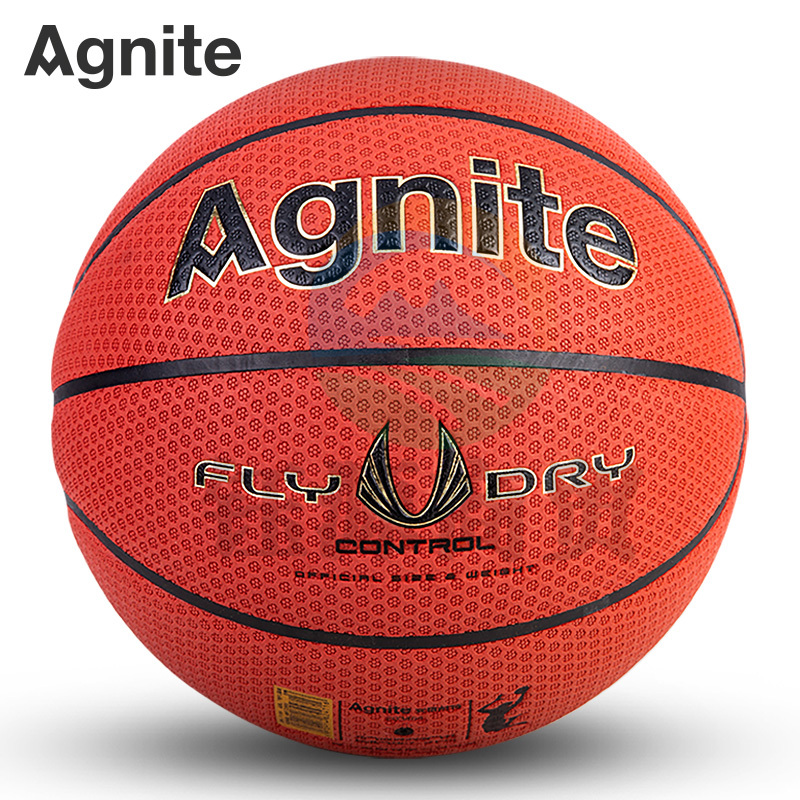 安格耐特F1169_7号梅花纹PU篮球(红棕色)(个)