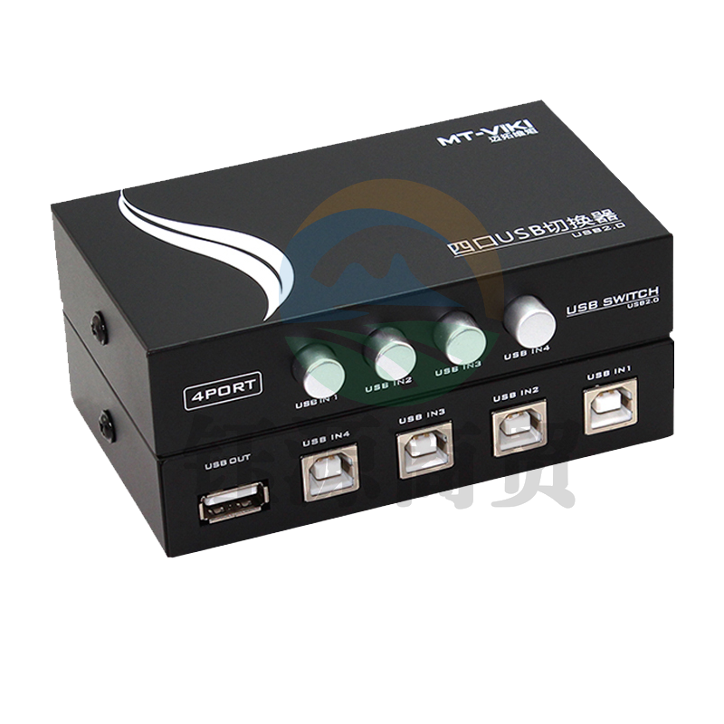 迈拓维矩MT-1A4B-CF usb打印机共享器4口四进一出