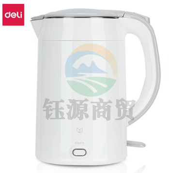 得力(deli)85613保温电热水壶1.7L(白)(台)