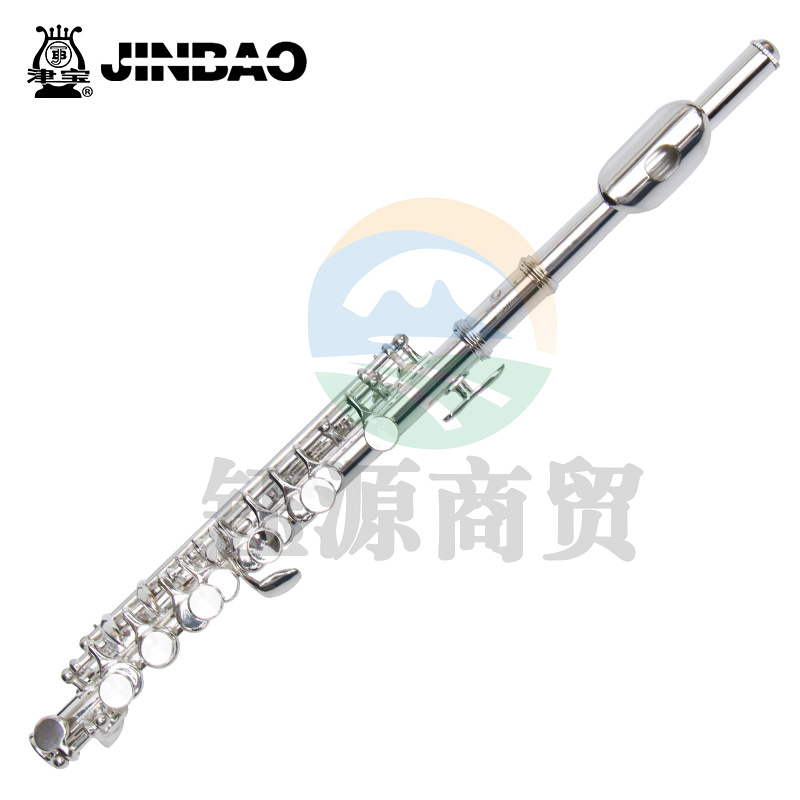 津宝JBPC-770S 初学者入门C调短笛乐器 白铜镀银 西洋短款笛子
