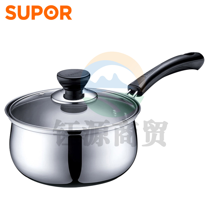 苏泊尔ST16H3 好帮手不锈钢单底奶锅 16cm