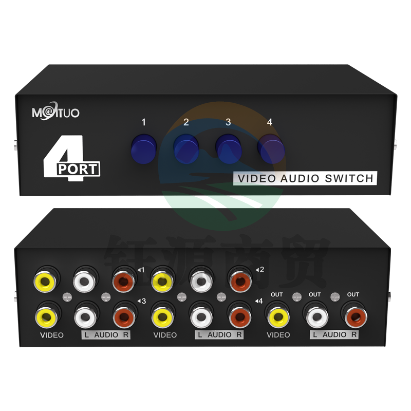 迈拓维矩MT-431AV av切换器4进1出视频切换器四进一出音频信号切换器