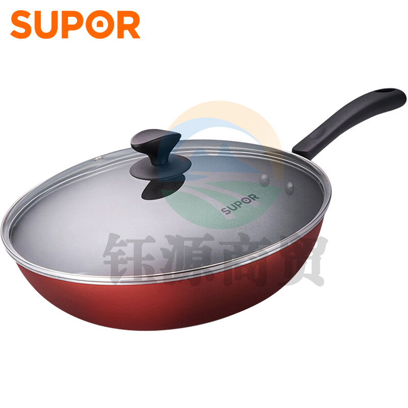 苏泊尔PC30S3 炫彩易洁家用不粘锅炒锅炒菜锅 30CM