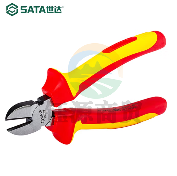 世达70232 6寸 VDE绝缘耐压斜嘴钳