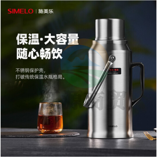 SIMELO（施美乐）印象京都玻璃内胆保温壶 热水瓶 保温瓶 开水瓶 学生宿舍水壶 SIMELO（施美乐）印象京都玻璃内胆保温壶3.2L 热水瓶 保温瓶 开水瓶 学生宿舍水壶 精钢3.2L（经典版）