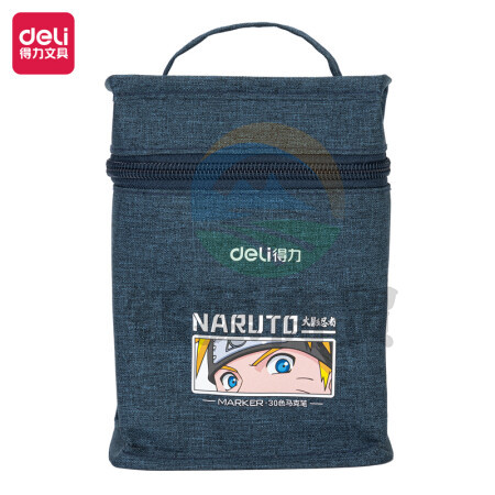 得力（deli）70811-30 30色马克笔火影忍者系列 双头设计酒精速干学生水彩笔