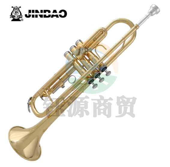 津宝JBTR-300 小号乐器降B调 演奏考级漆金西洋吹管乐器