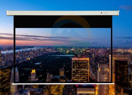 红叶150英寸16：10玻纤电动投影幕布 高清家用幕布 视角广 还原度高