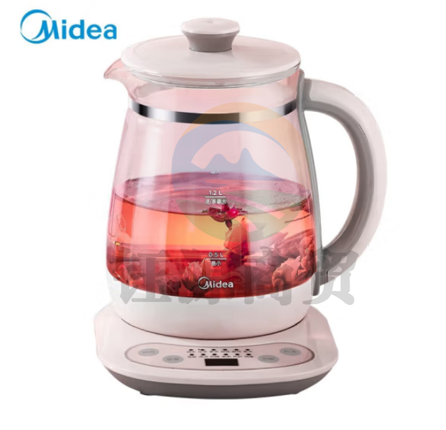 美的（Midea）YS15M210 电水壶 多功能一机多用玻璃水壶