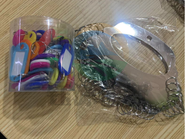  不锈钢金属钥匙盘钥匙圈 标记收纳用品手提钥匙管理盘 30位+标记牌
