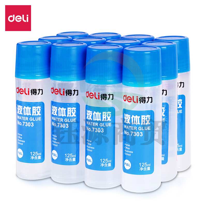 得力7303液体胶(无色)(瓶)