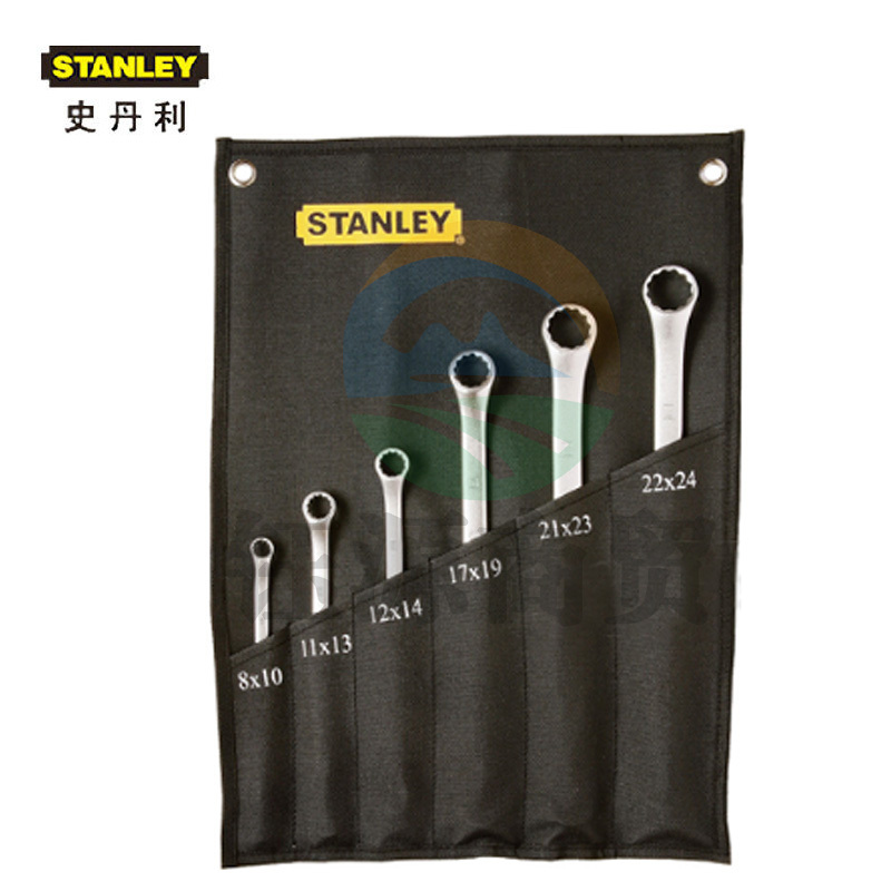 史丹利 94-405-23 6件套公制精抛光45°角双梅花扳手 (计价单位：套）