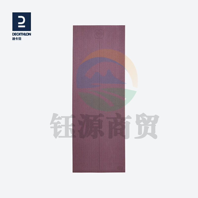 迪卡侬瑜伽垫家用初学者加厚加宽加长垫健身瑜伽健身垫YOGMA酒红色8mm(初学者)