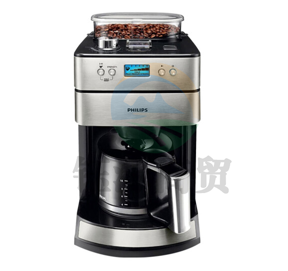 飞利浦(PHILIPS)美式咖啡机 家用 豆粉两用 现磨一体 带咖啡豆研磨功能 HD7751/00