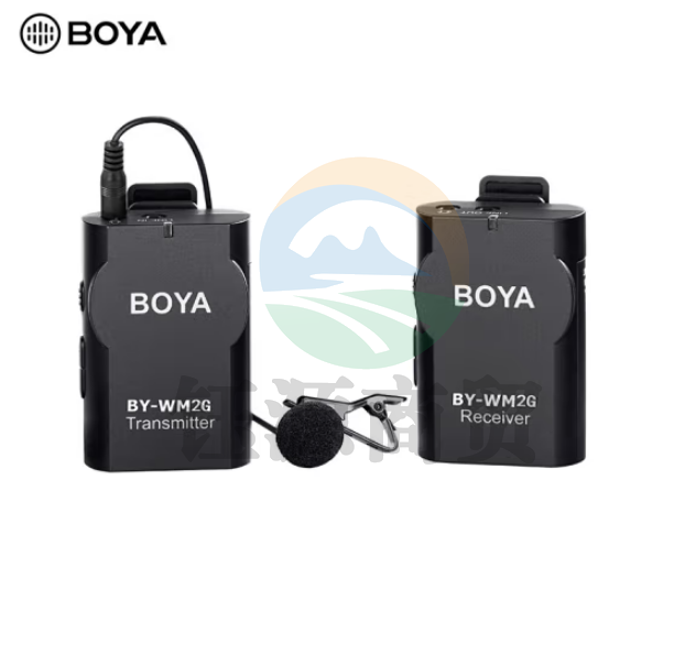 博雅BY-WM2G 无线小蜜蜂领夹式麦克风 手机无线麦克风 相机视频拍摄专业收录音话筒 一拖一