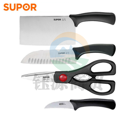 苏泊尔（SUPOR）TK1929T 不锈钢厨房刀具套装菜刀水果刀果蔬刀果皮刀厨房多用剪刀