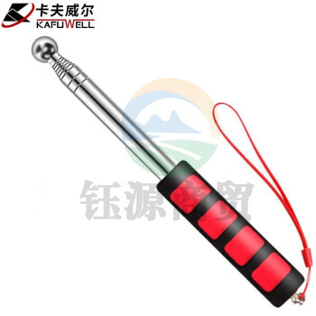 卡夫威尔 不锈钢空鼓锤 验房锤 验房工具 响鼓锤收房墙面地砖瓷砖空砖敲击可伸缩验房检测教鞭 985mm HA3767