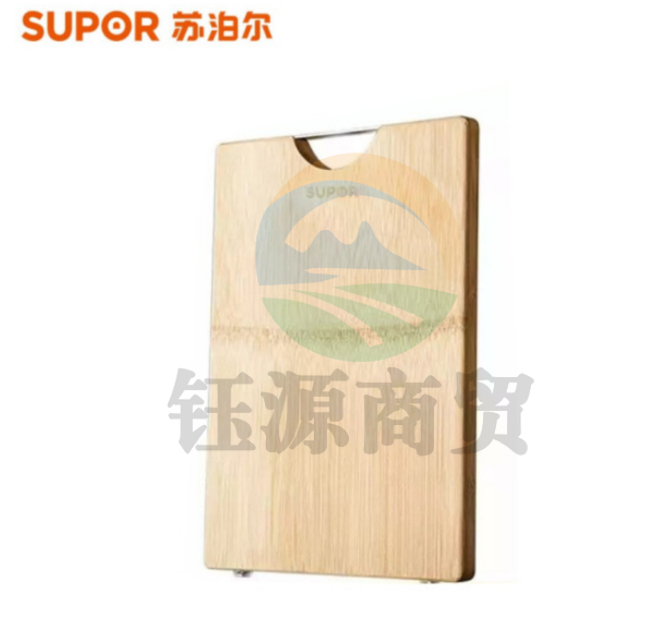苏泊尔Z403022AD1 可立整竹砧板 硅胶脚垫不锈钢把手40*30*2.2cm