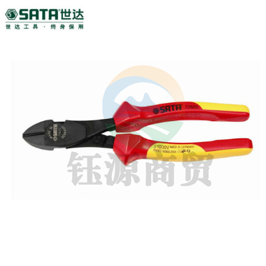 世达（SATA）G系列VDE重型绝缘耐压斜嘴钳8"货号 72620