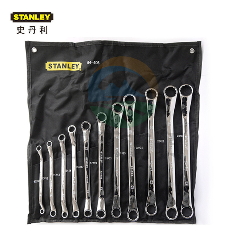 史丹利 94-406-23 11件套公制精抛光45°角双梅花扳手 (计价单位：套）