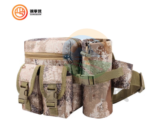 钢拳营 迷彩腰包 多功能户外骑行腰包水壶腰包战术腰包 荒漠星空水壶包