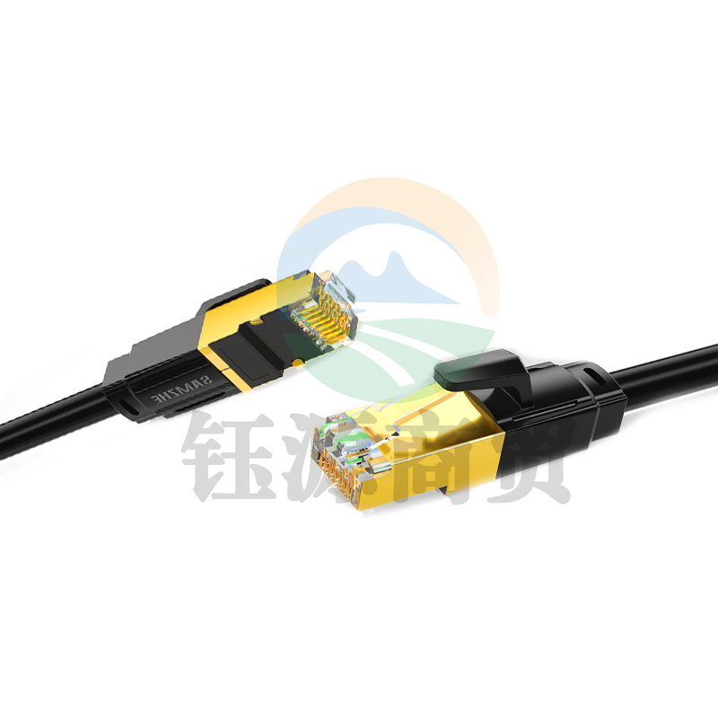 山泽(SAMZHE)WX8050 八类网线 黑色5米