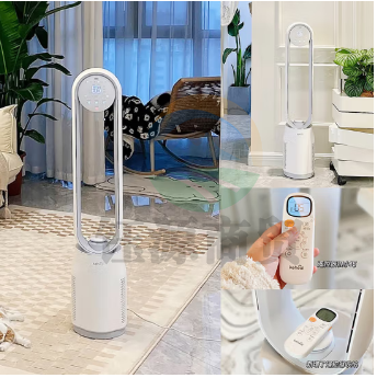 科西(keheal) 无叶风扇 A3 电风扇落地家用空气循环台扇智能遥控负离子空气净化扇低噪低音立式塔扇 第三代无叶风扇