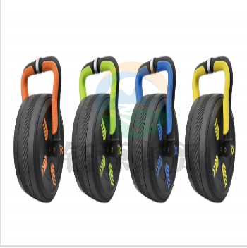 李宁LJSP382-4 健腹轮自动回弹 家用男女通用 收腹滚轮锻炼 多功能壶铃健身器材