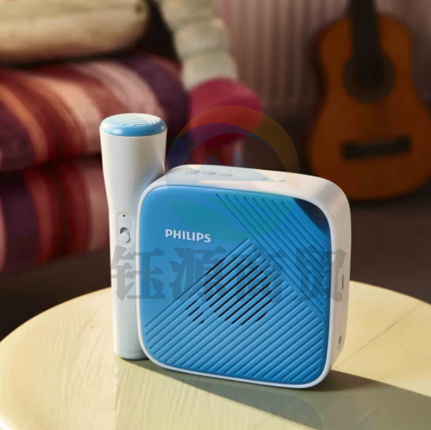 飞利浦（PHILIPS）TAS4405儿童无线蓝牙K歌音箱 户外便携式KTV卡拉OK麦克风 迷电脑桌面你小音响低音炮 可插卡录音