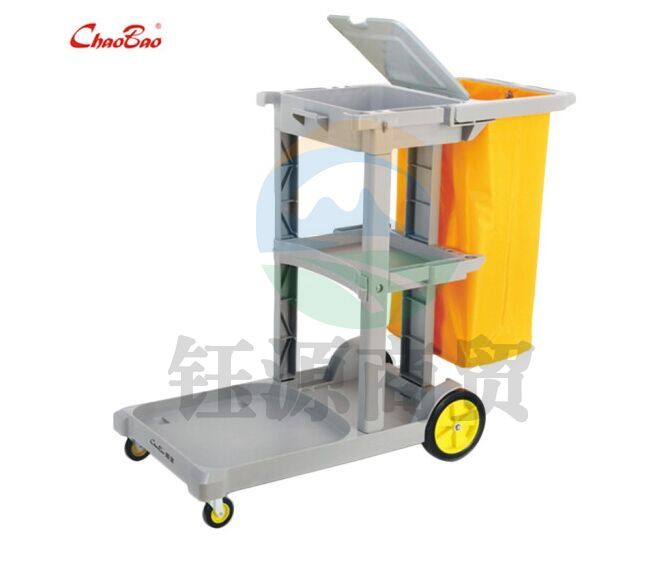 超宝 CHAOBAO  D-11-1多用途清洁手推车(蓝色）--带盖