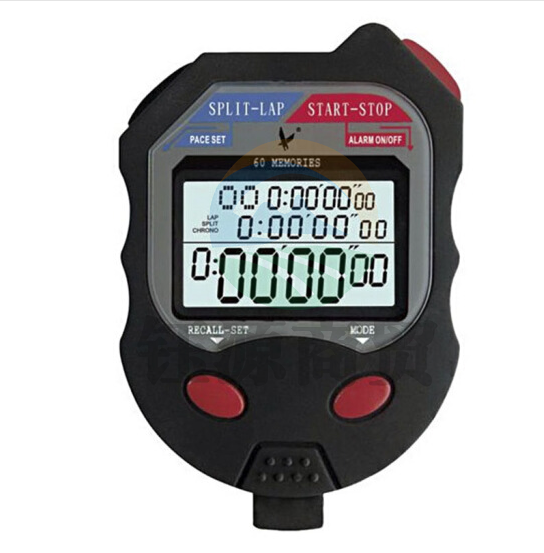 天福秒表 PC560 三排60道 比赛计时器运动跑步倒计时 学生训练厨房记忆计时秒表