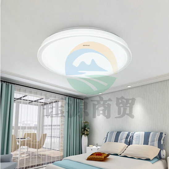 欧普照明（OPPLE）22.5瓦双色led双色调光卧室灯吸顶灯 新铂玉 直径40cm