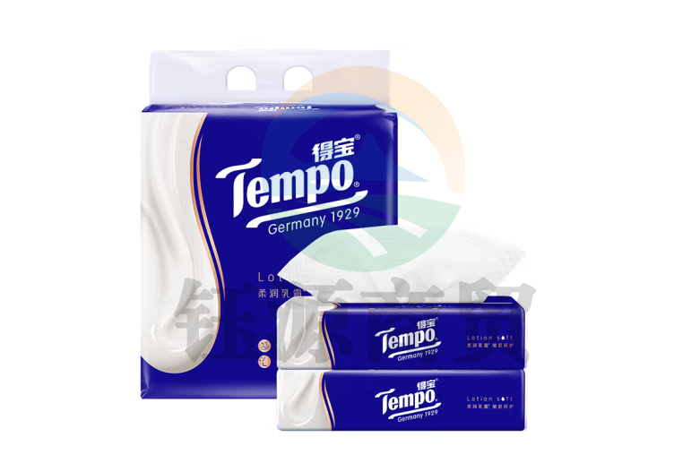 得宝（TEMPO）抽纸 保湿乳霜纸 4层加厚70抽*4包柔软亲肤保湿纸巾（提）
