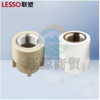 联塑LESSO ppr水管配件 ppr管材管件内螺纹直接头Ⅰ型(PP-R 配件)灰色 dn32X1/2