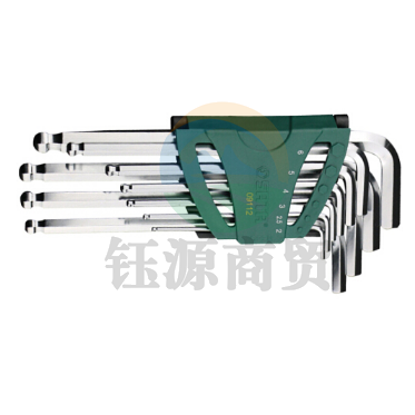 世达（SATA）09112 10件加长球头内六角扳手组套