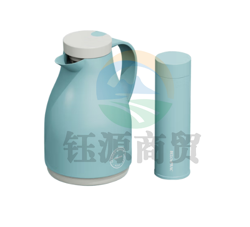 贝洛可 艾芙尼杯壶两件套/保温杯/保温壶 天蓝色 保温杯