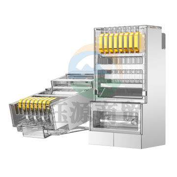 绿联（UGREEN）20333 六类RJ45水晶头 6类千兆工程级网络连接器 Cat6带屏蔽电脑8p8c网线接头镀金 10个/袋