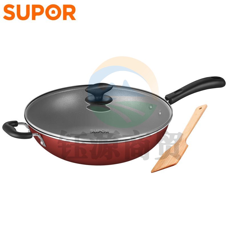 苏泊尔NC34F4 炫彩易洁不粘炒锅 磁通 34cm