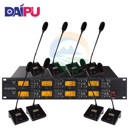 戴浦DAIPU DP-KU8800 无线一拖八鹅颈麦克风/视频会议无线话筒麦克风/会议舞台KTV演讲主持话筒