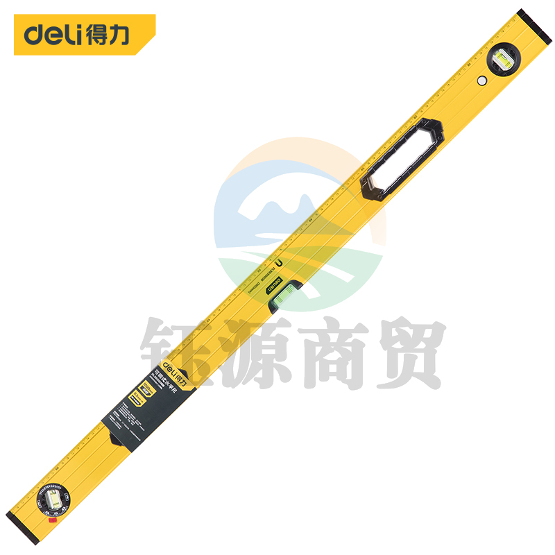 得力DL9831000B 强磁水平尺铝合金水平测量尺水平仪1000mm