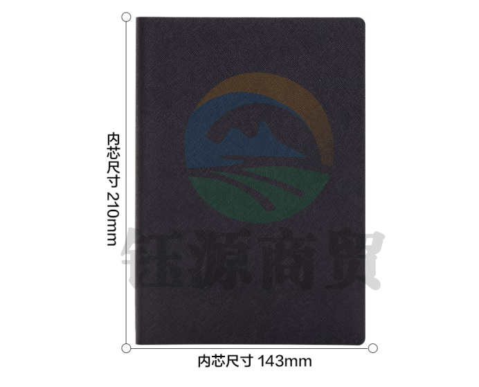 得力(deli)BP126皮面记事本 A5 120张笔记本记录本（黑）（本）