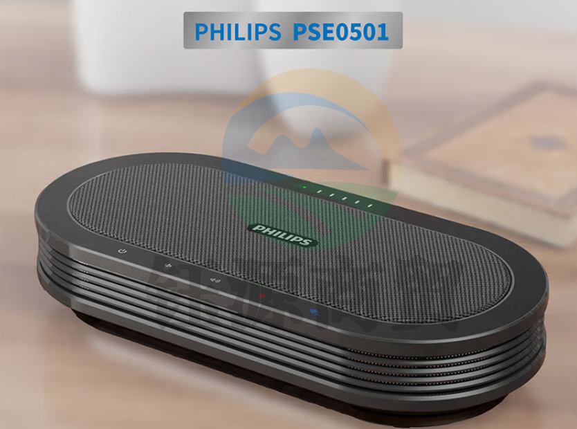 飞利浦（PHILIPS）PSE0501*2视频会议麦克风套装 无线音箱桌面扬声器 适用60㎡内 7米拾音半径全向麦克风带电池级联款0501*2套装