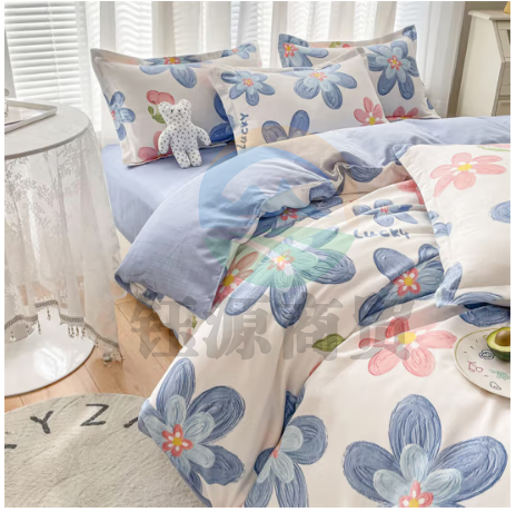 洁丽雅磨毛四件套 加厚套件床单款 双人被套 丰硕年华 被套200*230cm