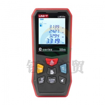 优利德 UNI-T LM50e 测距仪红外线激光测量仪室内装修手持量房仪电子尺50米