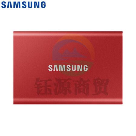 三星（SAMSUNG) 1TB Type-c移动硬盘 固态PSSD 超极速NVMe高速传输1050MB/秒 T7 火星红 MU-PC1T0R