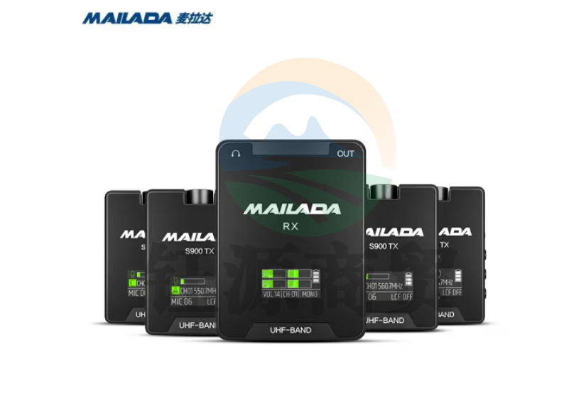 麦拉达（mailada）S900Q无线小蜜蜂话筒领夹式麦克风手机直播设备单反相机收音麦一拖四采访麦 一拖四