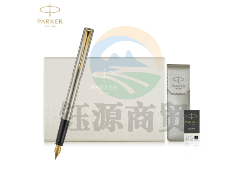 派克（PARKER）钢笔礼盒 威雅XL钢杆金夹墨水笔+笔套礼盒