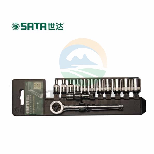 世达（SATA）13件12.5MM系列套筒组套货号09525